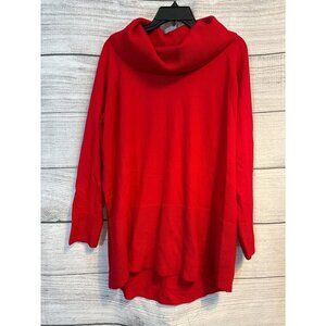 Cyrus Womens Red Cowl Neck Sweater Size 1X